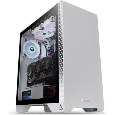 Thermaltake S300 TG Neige (ATX, mATX, Mini-ITX), Boîtier PC, Blanc Thermaltake S300 TG Neige (ATX, mATX, Mini-ITX), Boîtier PC, Blanc