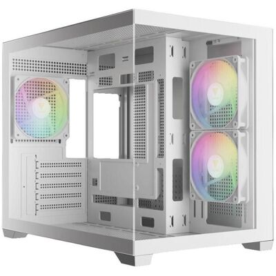 Gamdias Aura GC10M V2 aRGB white case (mATX, Mini-ITX), Boîtier PC, Blanc Gamdias Aura GC10M V2 aRGB white case (mATX, Mini-ITX), Boîtier PC, Blanc
