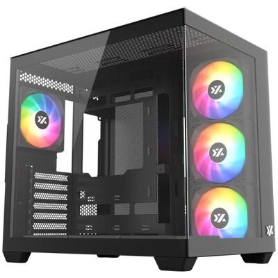 xyz X-CS-TESSERACTX-B (ATX, mATX, Mini-ITX), Boîtier PC, Noir xyz X-CS-TESSERACTX-B (ATX, mATX, Mini-ITX), Boîtier PC, Noir