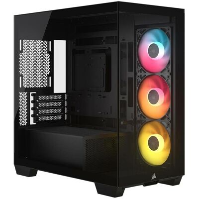 Corsair PC-Gehäuse 2800X RS-R ARGB Micro-ATX Schwarz (mATX, Mini-ITX), Boîtier PC, Noir Corsair PC-Gehäuse 2800X RS-R ARGB Micro-ATX Schwarz (mATX, Mini-ITX), Boîtier PC, Noir