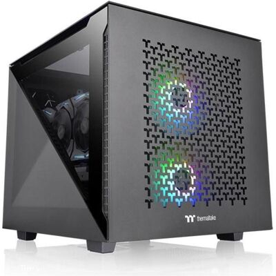 Thermaltake Divider 200 TG Air Black (mATX), Boîtier PC, Noir Thermaltake Divider 200 TG Air Black (mATX), Boîtier PC, Noir