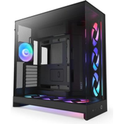 NZXT H9 Flow RGB+ (ATX, mATX, Mini-ITX), Boîtier PC, Noir NZXT H9 Flow RGB+ (ATX, mATX, Mini-ITX), Boîtier PC, Noir