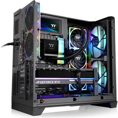 Thermaltake View 390 Air (ATX, mATX, Mini-ITX), Boîtier PC, Noir Thermaltake View 390 Air (ATX, mATX, Mini-ITX), Boîtier PC, Noir