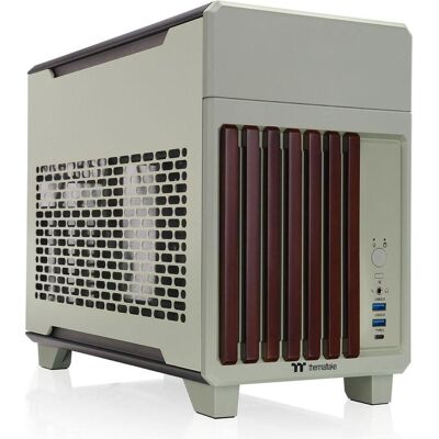 Thermaltake Tt TR100 WS Matcha Green (Mini-ITX), Boîtier PC, Vert Thermaltake Tt TR100 WS Matcha Green (Mini-ITX), Boîtier PC, Vert