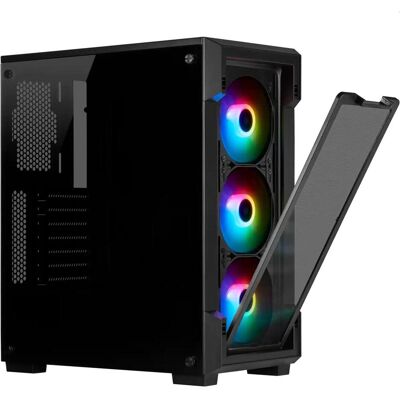 Corsair iCUE 220T RGB (ATX, mATX, Mini-ITX), Boîtier PC, Noir Corsair iCUE 220T RGB (ATX, mATX, Mini-ITX), Boîtier PC, Noir