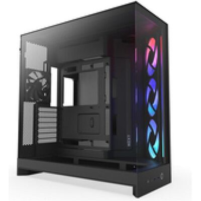 NZXT H9 Flow RGB (2025) (ATX, E-ATX, mATX, Mini-ITX), Boîtier PC, Noir NZXT H9 Flow RGB (2025) (ATX, E-ATX, mATX, Mini-ITX), Boîtier PC, Noir