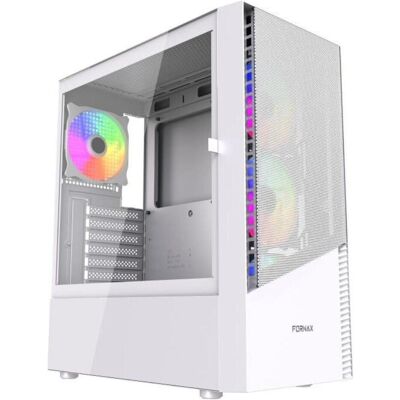 Gembird Boîtier PC Midi Tower Fornax 4300 ATX blanc (ATX), Boîtier PC, Blanc Gembird Boîtier PC Midi Tower Fornax 4300 ATX blanc (ATX), Boîtier PC, Blanc