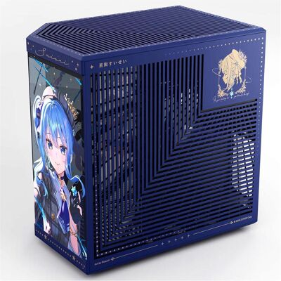 Hyte Y70 Hoshimachi Suisei (ATX, E-ATX, mATX, Mini-ITX), Boîtier PC, Noir, Bleu Hyte Y70 Hoshimachi Suisei (ATX, E-ATX, mATX, Mini-ITX), Boîtier PC, Noir, Bleu