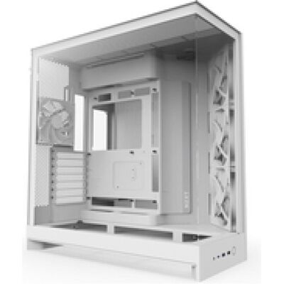 NZXT H9 Flow (2025) (ATX, E-ATX, mATX, Mini-ITX), Boîtier PC, Blanc NZXT H9 Flow (2025) (ATX, E-ATX, mATX, Mini-ITX), Boîtier PC, Blanc