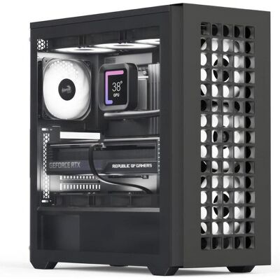 Aerocool B502A-BK-v1 (ATX, mATX, Mini-ITX), Boîtier PC, Noir Aerocool B502A-BK-v1 (ATX, mATX, Mini-ITX), Boîtier PC, Noir