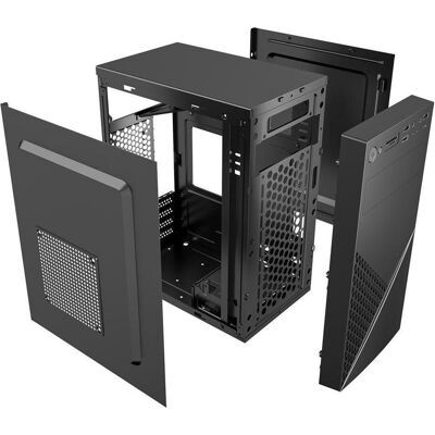 Gembird Fornax K170 mATX computer case 2x USB 20 + 1x USB 30 + 1x USB type-C black (Mini-ATX), Boîtier PC, Noir Gembird Fornax K170 mATX computer case 2x USB 20 + 1x USB 30 + 1x USB type-C black (Mini-ATX), Boîtier PC, Noir