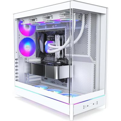 Montech HS02 PRO, ATX Mid-Tower PC-Gehäuse, Gaming-PC, High-Airflow, reversibles Layout, stabile geb (ATX, mATX, Mini-ITX), Boîtier PC, Blanc Montech HS02 PRO, ATX Mid-Tower PC-Gehäuse, Gaming-PC, High-Airflow, reversibles Layout, stabile geb (ATX, mATX, Mini-ITX), Boîtier PC, Blanc