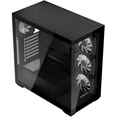 Krux Obudowa Exo (KRXD004) (ATX, mATX, Mini-ITX), Boîtier PC, Noir Krux Obudowa Exo (KRXD004) (ATX, mATX, Mini-ITX), Boîtier PC, Noir