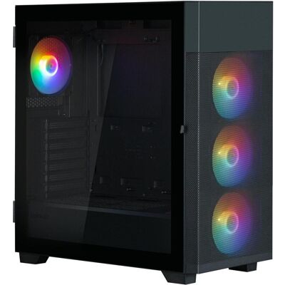 Zalman S5 Neo Black ATX, FRGB Fan x4 (ATX, mATX, Mini-ITX), Boîtier PC, Noir Zalman S5 Neo Black ATX, FRGB Fan x4 (ATX, mATX, Mini-ITX), Boîtier PC, Noir