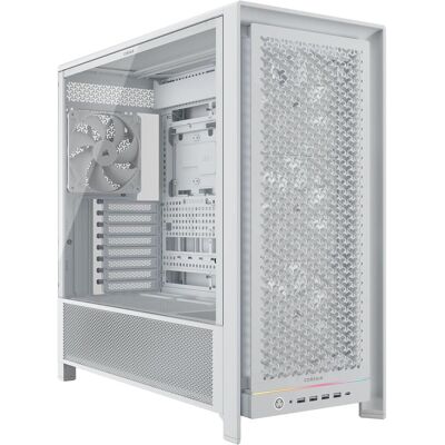 Corsair FRAME 5000D RS WHITE MID CASE (ATX, E-ATX, mATX, Mini-ITX), Boîtier PC, Blanc Corsair FRAME 5000D RS WHITE MID CASE (ATX, E-ATX, mATX, Mini-ITX), Boîtier PC, Blanc
