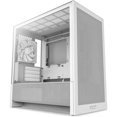 NZXT H3 Flow (mATX, Mini-ITX), Boîtier PC, Blanc NZXT H3 Flow (mATX, Mini-ITX), Boîtier PC, Blanc