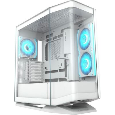Cougar Boitier Moyen Tour E-ATX FV270 RGB avec panneaux vitrés (Blanc) (ATX, mATX, Mini-ITX, SSI CEB), Boîtier PC, Multicolore, Blanc Cougar Boitier Moyen Tour E-ATX FV270 RGB avec panneaux vitrés (Blanc) (ATX, mATX, Mini-ITX, SSI CEB), Boîtier PC, Multicolore, Blanc