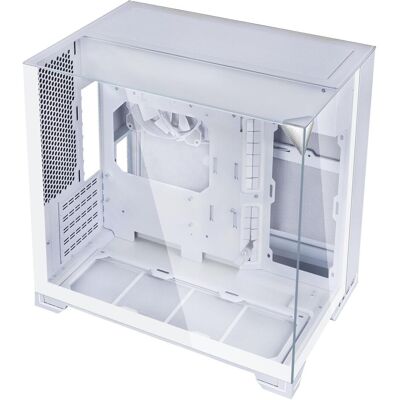 Lian-Li O11 Vision-M PC-Gehäuse, Micro-ATX, Tempered Glass - weiss (mATX, Mini-ITX), Boîtier PC, Blanc Lian-Li O11 Vision-M PC-Gehäuse, Micro-ATX, Tempered Glass - weiss (mATX, Mini-ITX), Boîtier PC, Blanc