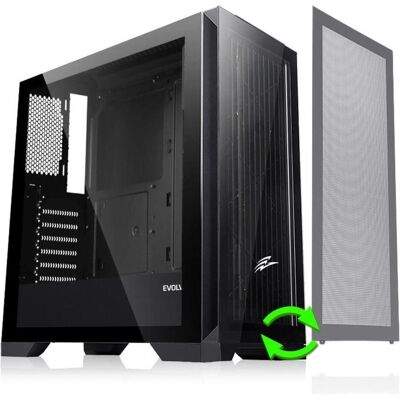 EVOLVEO Ptero Q2 - Supporte ATX, Micro-ITX - Boîtier PC noir EVOLVEO Ptero Q2 - Supporte ATX, Micro-ITX - Boîtier PC noir