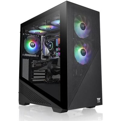 Thermaltake Tt Divider 370 TG ARGB bk CA-1S4-00M1WN-00 (ATX, mATX, Mini-ITX), Boîtier PC, Noir Thermaltake Tt Divider 370 TG ARGB bk CA-1S4-00M1WN-00 (ATX, mATX, Mini-ITX), Boîtier PC, Noir
