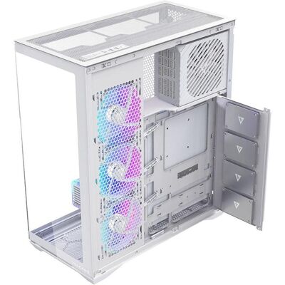 Modecom Obudowa Space XL Argb Full Tower 5f Biała (ATX, E-ATX, mATX, Mini-ITX), Boîtier PC, Blanc Modecom Obudowa Space XL Argb Full Tower 5f Biała (ATX, E-ATX, mATX, Mini-ITX), Boîtier PC, Blanc