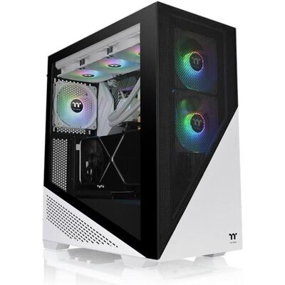 Thermaltake Divider 370 TG ARGB Snow (ATX, mATX, Mini-ITX), Boîtier PC, Noir, Blanc Thermaltake Divider 370 TG ARGB Snow (ATX, mATX, Mini-ITX), Boîtier PC, Noir, Blanc