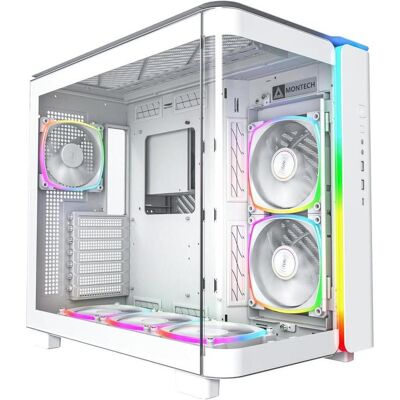 Montech KING 45 PRO White (mATX, Mini-ITX), Boîtier PC, Blanc Montech KING 45 PRO White (mATX, Mini-ITX), Boîtier PC, Blanc