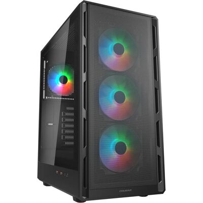 Cougar Boîtier Midi Tower Airface Pure PRO, ARGB, noir (ATX, mATX, Mini-ITX), Boîtier PC, Noir Cougar Boîtier Midi Tower Airface Pure PRO, ARGB, noir (ATX, mATX, Mini-ITX), Boîtier PC, Noir