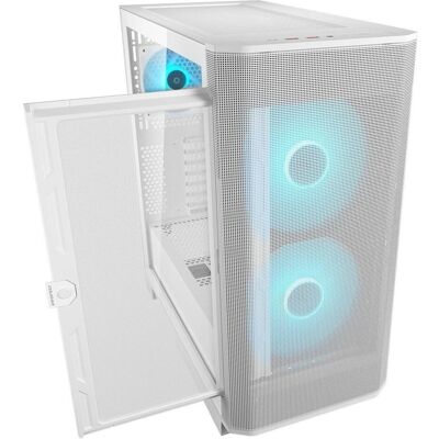 Cougar Gehäuse Midi-Tower Airface FLO, ARGB, Weiss (ATX, mATX, Mini-ITX), Boîtier PC, Blanc Cougar Gehäuse Midi-Tower Airface FLO, ARGB, Weiss (ATX, mATX, Mini-ITX), Boîtier PC, Blanc
