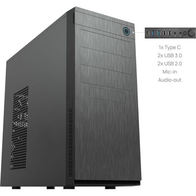 Chieftec HC-10B-OP (ATX, mATX, Mini-ITX), Boîtier PC, Noir Chieftec HC-10B-OP (ATX, mATX, Mini-ITX), Boîtier PC, Noir