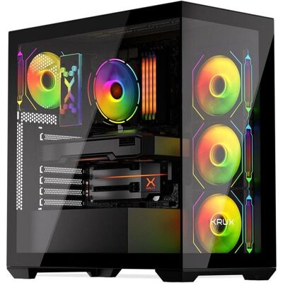 Krux Obudowa Exo (KRXD004) (ATX, mATX, Mini-ITX), Boîtier PC, Noir Krux Obudowa Exo (KRXD004) (ATX, mATX, Mini-ITX), Boîtier PC, Noir