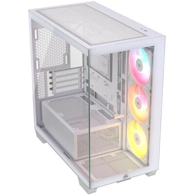 Corsair PC-Gehäuse 2800X RS-R ARGB Micro-ATX Weiss (mATX, Mini-ITX), Boîtier PC, Blanc Corsair PC-Gehäuse 2800X RS-R ARGB Micro-ATX Weiss (mATX, Mini-ITX), Boîtier PC, Blanc