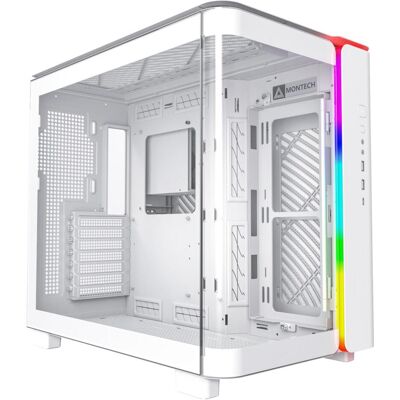 Montech King 95 (ATX, mATX, Mini-ITX), Boîtier PC, Transparent, Blanc Montech King 95 (ATX, mATX, Mini-ITX), Boîtier PC, Transparent, Blanc