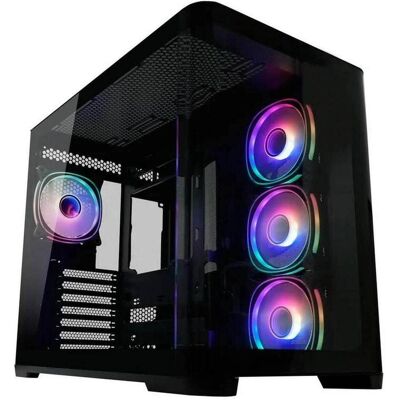 Boîtier PC Noir ATX LC-Power - Pro-Storm Dark - Supporte Micro ATX Boîtier PC Noir ATX LC-Power - Pro-Storm Dark - Supporte Micro ATX