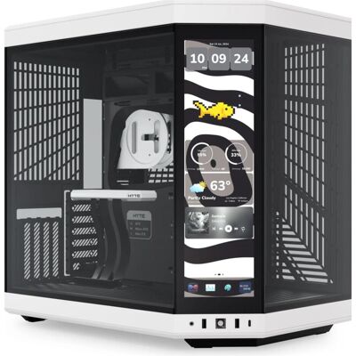 Hyte Y70 Touch Infinite (ATX, E-ATX, ITX, mATX), Boîtier PC, Blanc, Noir Hyte Y70 Touch Infinite (ATX, E-ATX, ITX, mATX), Boîtier PC, Blanc, Noir