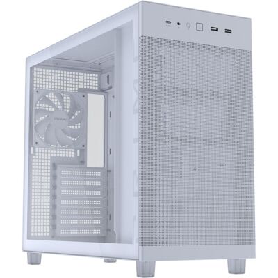 Asus Geh PRIME AP303 TG WHITE (ATX, mATX, Mini-ITX), Boîtier PC, Blanc Asus Geh PRIME AP303 TG WHITE (ATX, mATX, Mini-ITX), Boîtier PC, Blanc