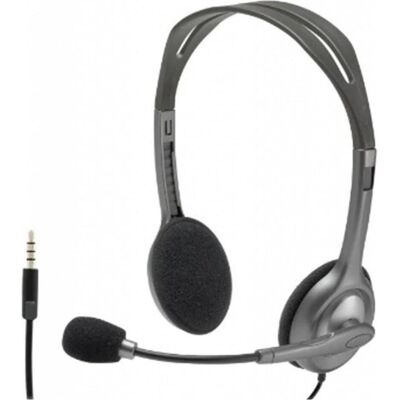 Logitech H111 Stereo Headset Wired (Filaire), Casque micro de bureau, Gris Logitech H111 Stereo Headset Wired (Filaire), Casque micro de bureau, Gris