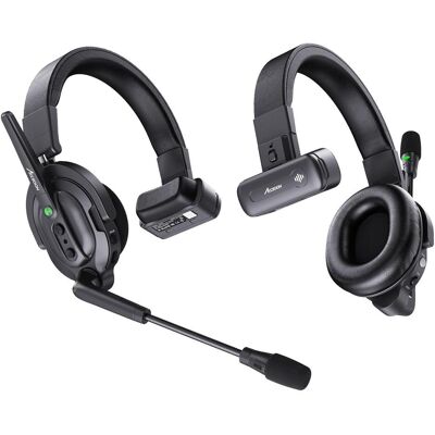Accsoon CoMo (1H4R) (Sans fil), Casque micro de bureau, Noir Accsoon CoMo (1H4R) (Sans fil), Casque micro de bureau, Noir