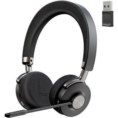 Yealink WELL Mairdi MRD-892BTD, Bluetooth headset (Sans fil, USB-C, Les équipes Microsoft, Zoom), Casque micro de bureau, Noir Yealink WELL Mairdi MRD-892BTD, Bluetooth headset (Sans fil, USB-C, Les équipes Microsoft, Zoom), Casque micro de bureau, Noir