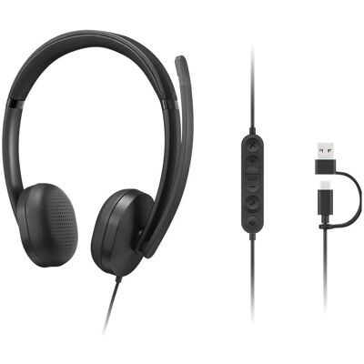 IBM VoIP Headset 5000 (Filaire, USB-C, Les équipes Microsoft), Casque micro de bureau, Noir IBM VoIP Headset 5000 (Filaire, USB-C, Les équipes Microsoft), Casque micro de bureau, Noir