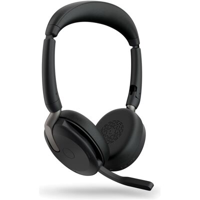 Jabra Evolve2 65 Flex UC (Sans fil, USB-C, Les équipes Microsoft, Unify), Casque micro de bureau, Noir Jabra Evolve2 65 Flex UC (Sans fil, USB-C, Les équipes Microsoft, Unify), Casque micro de bureau, Noir
