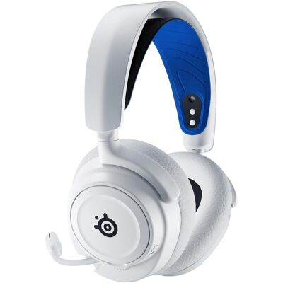 SteelSeries Arctis Nova 7P (Filaire, Sans fil), Casque gaming, Blanc, Bleu SteelSeries Arctis Nova 7P (Filaire, Sans fil), Casque gaming, Blanc, Bleu