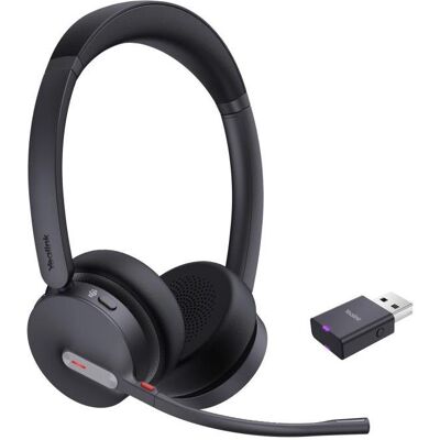 Yealink WH64 Hybrid Dual - Headset (Sans fil, USB-A, Les équipes Microsoft, Skype, Zoom), Casque micro de bureau, Noir Yealink WH64 Hybrid Dual - Headset (Sans fil, USB-A, Les équipes Microsoft, Skype, Zoom), Casque micro de bureau, Noir