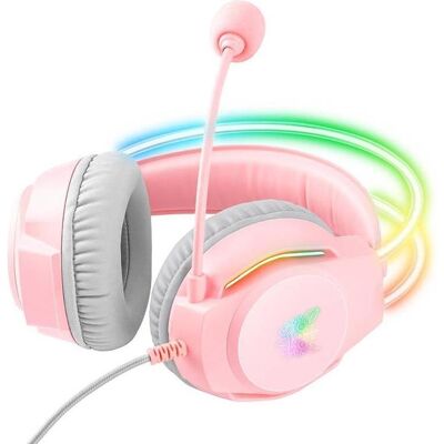 Casque Gaming ONIKUMA X26 Rose - Stéréo, Micro, Néon Casque Gaming ONIKUMA X26 Rose - Stéréo, Micro, Néon