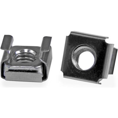 StarTech M6 Cage Nuts, Armoire serveur : accessoires, Argent StarTech M6 Cage Nuts, Armoire serveur : accessoires, Argent