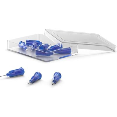 JBC Aiguilles de dosage, droites, en acier inoxydable, calibre 22, bleues, lot de 10, Fer à souder : accessoires, Bleu JBC Aiguilles de dosage, droites, en acier inoxydable, calibre 22, bleues, lot de 10, Fer à souder : accessoires, Bleu