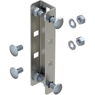 OBO Bettermann OBO VUS 3 A4 Connecteur de tige en U 190x45 V4A avec vis à tête bombée (Divers), Accessoires électroniques + boîtier, Argent OBO Bettermann OBO VUS 3 A4 Connecteur de tige en U 190x45 V4A avec vis à tête bombée (Divers), Accessoires électroniques + boîtier, Argent