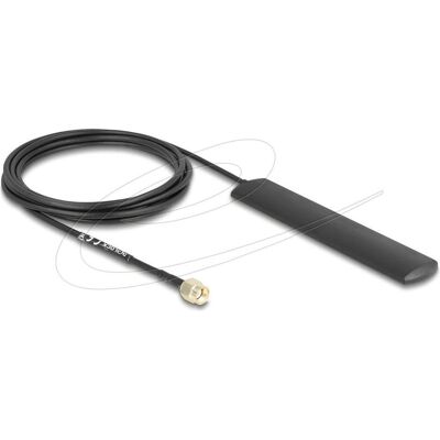 Delock WiFi 5,8 GHz Antenne RP-SMA Stecker 3 dBi omnidirektional mit Anschlusska (WiFi), Antenne réseau Delock WiFi 5,8 GHz Antenne RP-SMA Stecker 3 dBi omnidirektional mit Anschlusska (WiFi), Antenne réseau