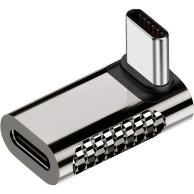 PowerGuard Titan USB-C 90-angle Up/Down Adapter 100W 20 GBit/s, Adaptateur USB, Gris PowerGuard Titan USB-C 90-angle Up/Down Adapter 100W 20 GBit/s, Adaptateur USB, Gris