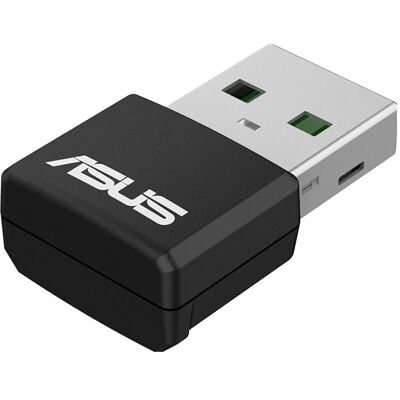 Asus WL-USB USB-AX55 NANO Dongle USB WLan (USB, USB 2.0), Adaptateur réseau, Noir Asus WL-USB USB-AX55 NANO Dongle USB WLan (USB, USB 2.0), Adaptateur réseau, Noir